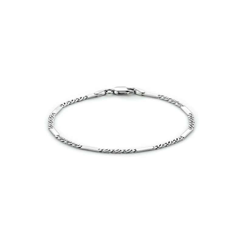 vDam Armband Valkenoog Met Tussenstuk 2,3 Mm Zilver Gerhodineerd 1333536