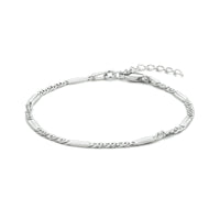 vDam Armband Valkenoog Met Tussenstuk 2,4 Mm 16 + 3 Cm Zilver Gerhodineerd 1334837