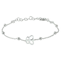 vDam Armband Vlinder 13 + 3 Cm Zilver Gerhodineerd 1329444