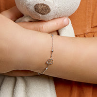 vDam Armband Vlinder 13cm + 3 Cm Zilver Gerhodineerd 13cm29444  13cm