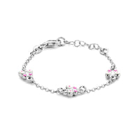 vDam Armband Vlinders 11 + 2 Cm Zilver Gerhodineerd 1336390