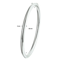 vDam Bangle Scharnier Ronde Buis 4 X 60 Mm Zilver Gerhodineerd 1328175