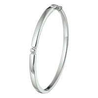vDam Bangle Scharnier Zirkonia 4,5 X 60 Mm Zilver Gerhodineerd 1329319