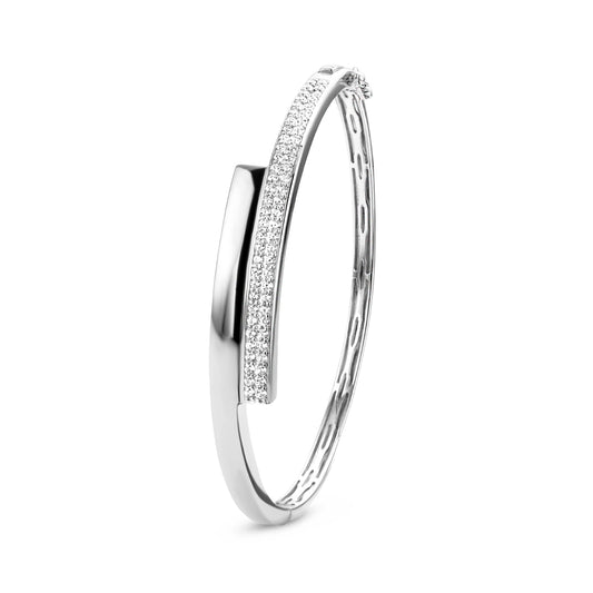 vDam Bangle Zirkonia 9,5 X 61 Mm Zilver Gerhodineerd 1334906