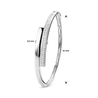vDam Bangle Zirkonia 9,5 X 61 Mm Zilver Gerhodineerd 1334906