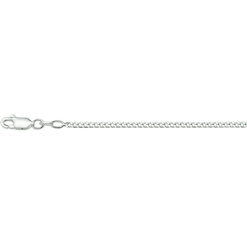 vDam Ketting Gourmette 4-zijdes Geslepen 2,0 Mm Zilver Wit 1015648