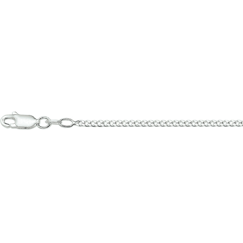 vDam Ketting Gourmette 4-zijdes Geslepen 2,0 Mm Zilver Wit 1017057