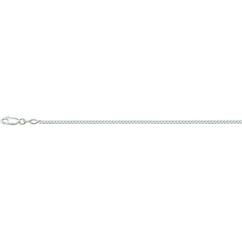 vDam Ketting Gourmette 4-zijdes Geslepen 2,0 Mm Zilver Wit 1017058