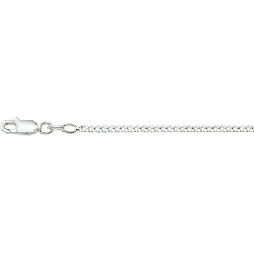 vDam Ketting Gourmette 4-zijdes Geslepen 2,0 Mm Zilver Wit 1021916