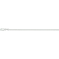 vDam Ketting Gourmette 4-zijdes Geslepen 2,1mm Zilver Wit 1002011  45cm