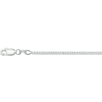 vDam Ketting Gourmette 4-zijdes Geslepen 2,1mm Zilver Wit 1002023