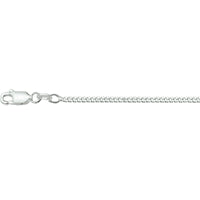 vDam Ketting Gourmette 4-zijdes Geslepen 2,1mm Zilver Wit 1015649