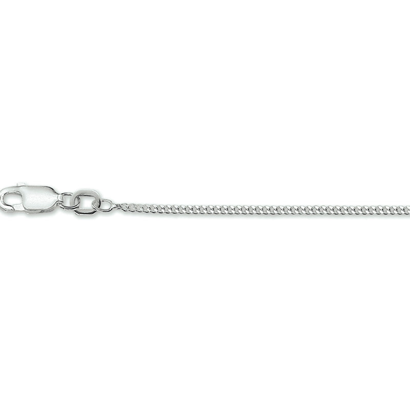vDam Ketting Gourmette 4-zijdes Geslepen 36 + 4 Cm 1,4 Mm Zilver Wit 1020359