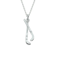 vDam Ketting Hanger Hockey 41 + 4 Cm Zilver Wit 1020357