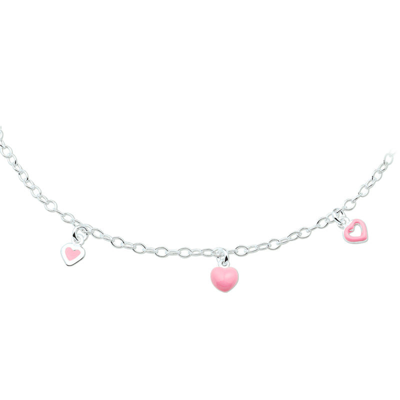 vDam Ketting Hart 38cm Cm Zilver Wit 1018888  38cm