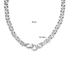 vDam Ketting Jasseron 12,5 Mm Met Groot Springslot Zilver Wit 1015967  45cm