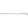 vDam Ketting Jasseron 2,5 Mm Zilver Wit 1015656  80cm