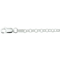 vDam Ketting Jasseron 3,0 Mm Zilver Wit 1017434