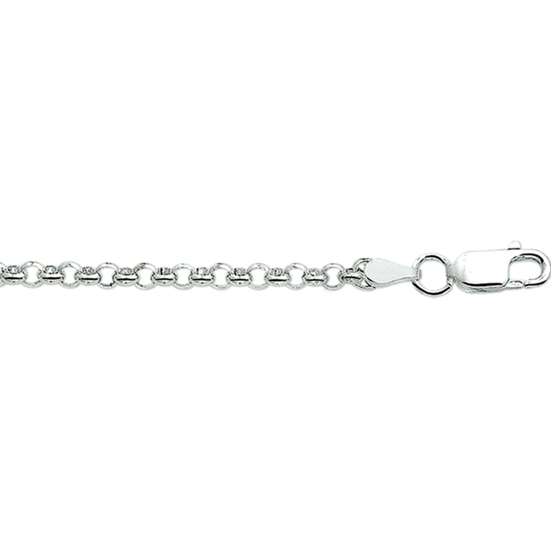 vDam Ketting Jasseron 3,0 Mm Zilver Wit 1017435