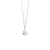 vDam Ketting Klaver 41 + 4 Cm Zilver Wit 1020996