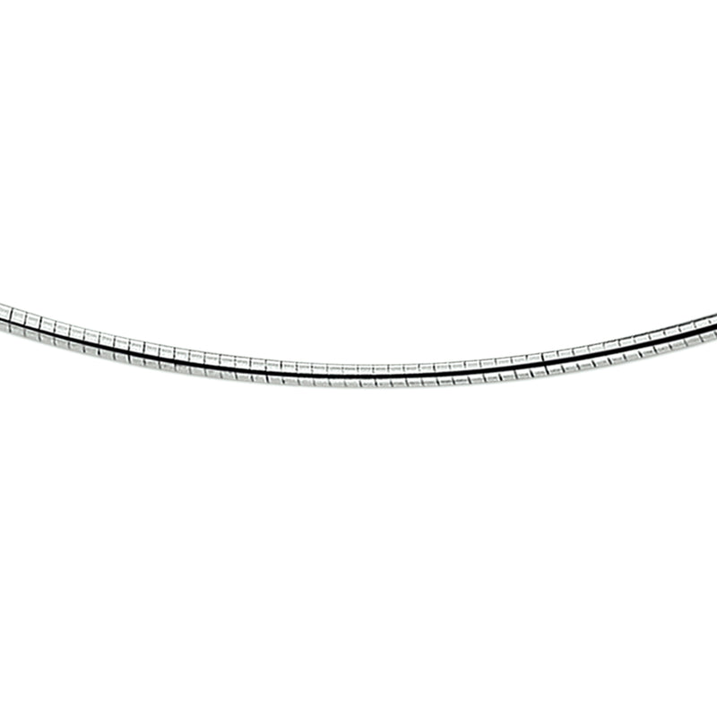 vDam Ketting Omega Rond 1,75 Mm Zilver Wit 1016700