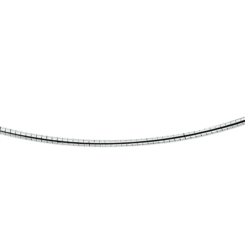 vDam Ketting Omega Rond 2,0 Mm Zilver Wit 1015336