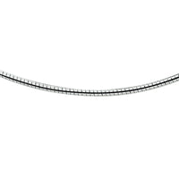 vDam Ketting Omega Rond 2,25 Mm Zilver Wit 1016872