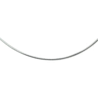 vDam Ketting Omega Rond 2,25 Mm Zilver Wit 1016872  50cm