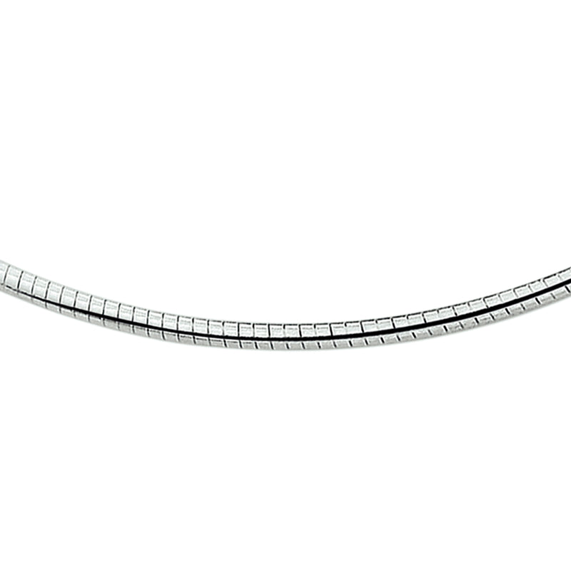 vDam Ketting Omega Rond 2,75 Mm Zilver Wit 1016873