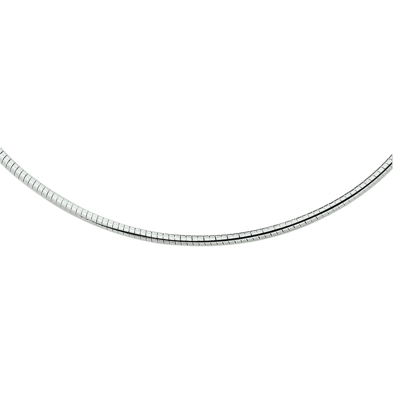 vDam Ketting Omega Rond 2,75 Mm Zilver Wit 1016873  50cm