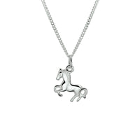 vDam Ketting Paard 36 + 4 Cm Zilver Wit 1020135