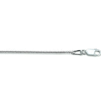 vDam Ketting Slang Rond 1,4 Mm Zilver Wit 1017071