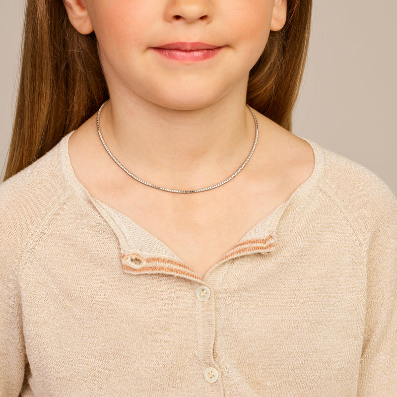 vDam Ketting Venetiaans 1,4 Mm Zilver Wit 1001721