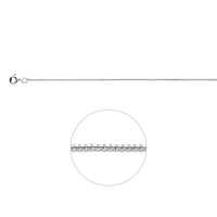 vDam Ketting Venetiaans Bol 0,8 Mm Zilver Wit 1018812