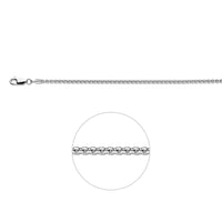 vDam Ketting Venetiaans Bol 2,0 Mm Zilver Wit 1018831