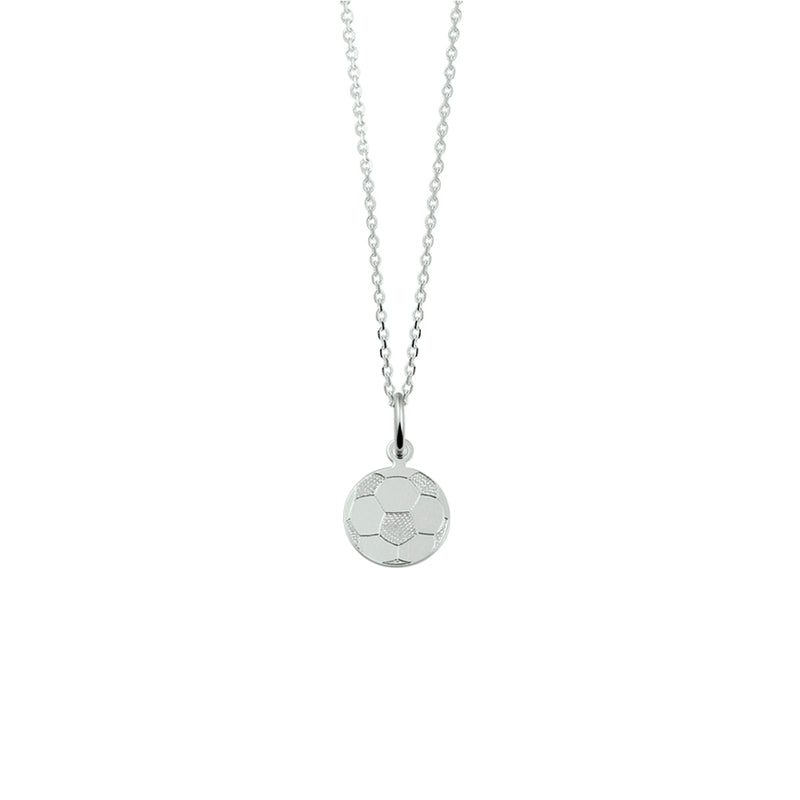 vDam Ketting Voetbal 38 Cm Zilver Wit 1021156