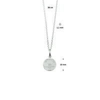 vDam Ketting Voetbal 38cm Cm Zilver Wit 1021156  38cm