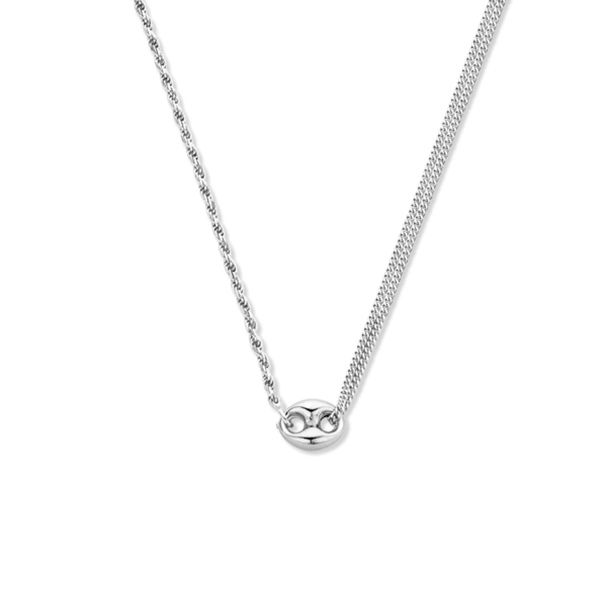 vDam Combi-collier 41 + 4 Cm Zilver Gerhodineerd 1335638