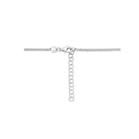 vDam Combi-collier Gourmette En Paperclip 5,5 Mm 41cm + 4 Cm Zilver Gerhodineerd 1336375  41cm