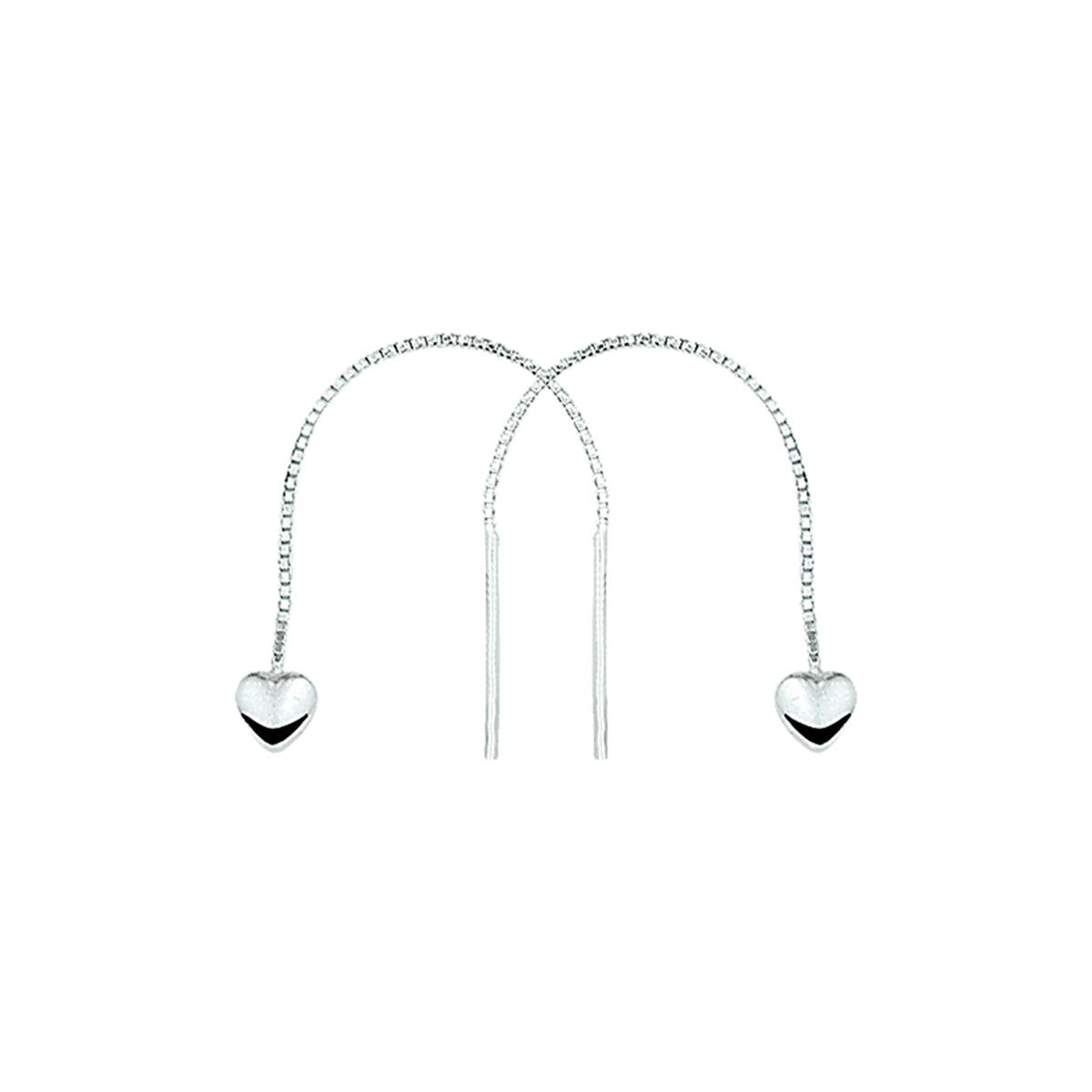 vDam Doortrekoorbellen Hart Zilver Gerhodineerd 1329589