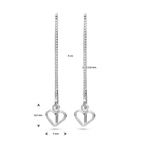 vDam Doortrekoorbellen Hart Zilver Gerhodineerd 1338622