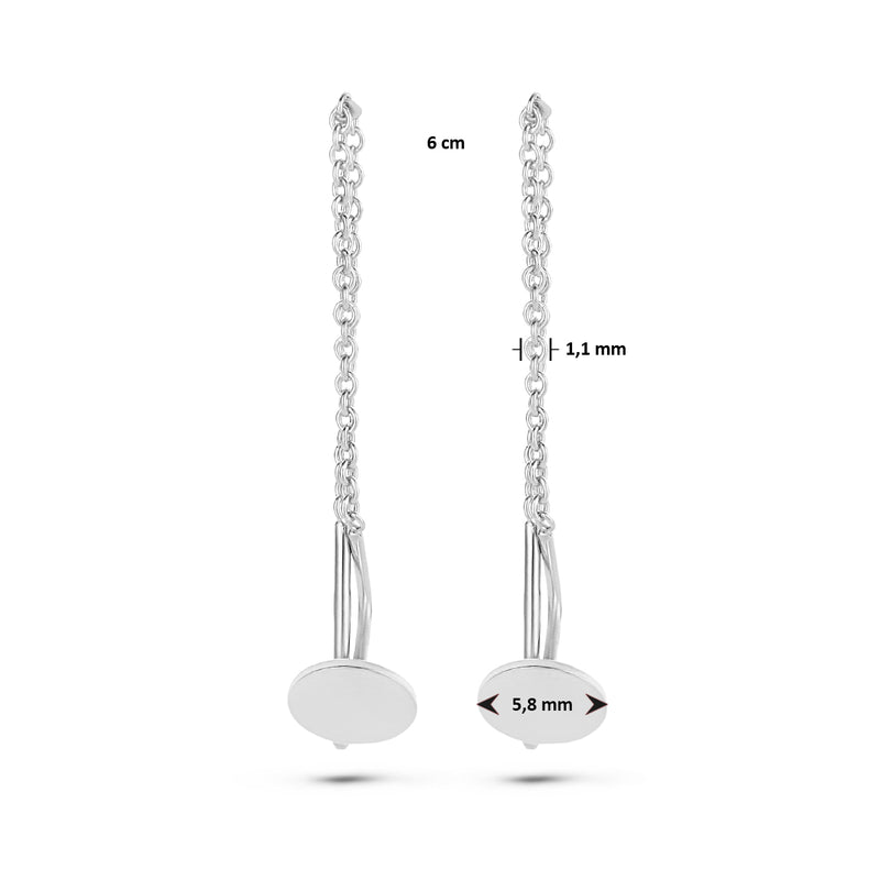 vDam Doortrekoorbellen Rondje Zilver Gerhodineerd 1334842