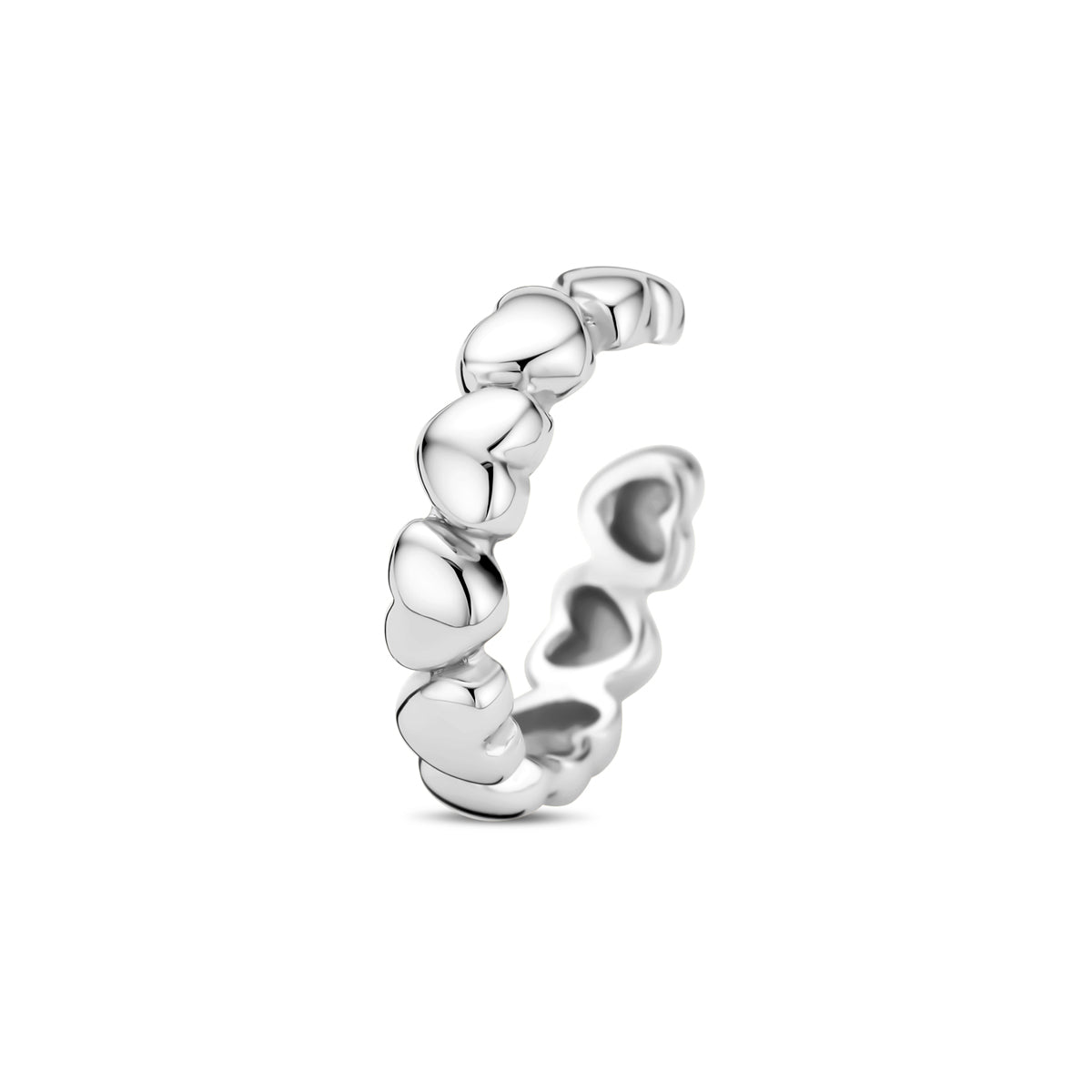vDam Earcuff Hartjes Zilver Gerhodineerd 1338574