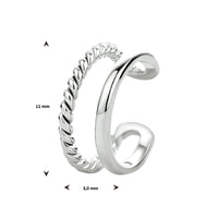vDam Earcuff Zilver Gerhodineerd 1334220