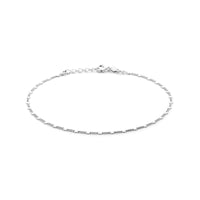 vDam Enkelbandje 2,3 Mm 24 + 2 Cm Zilver Gerhodineerd 1329651