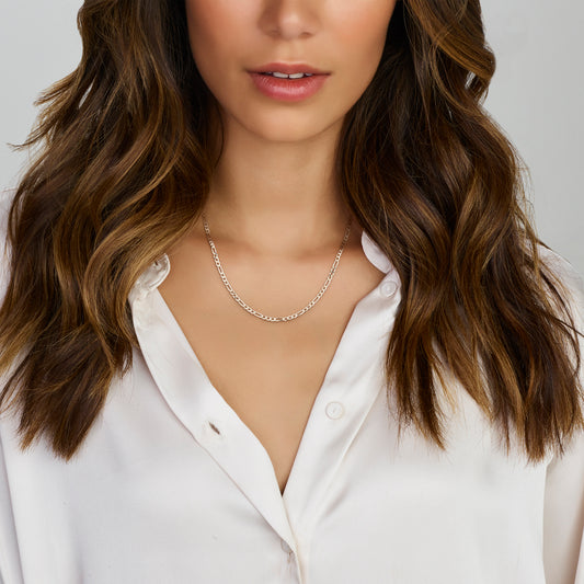 vDam Figaro 3,3 Mm Zilver Gerhodineerd 1333847  50cm