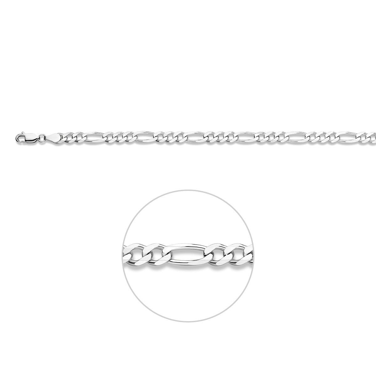vDam Figaro 4,5 Mm Zilver Gerhodineerd 1337625