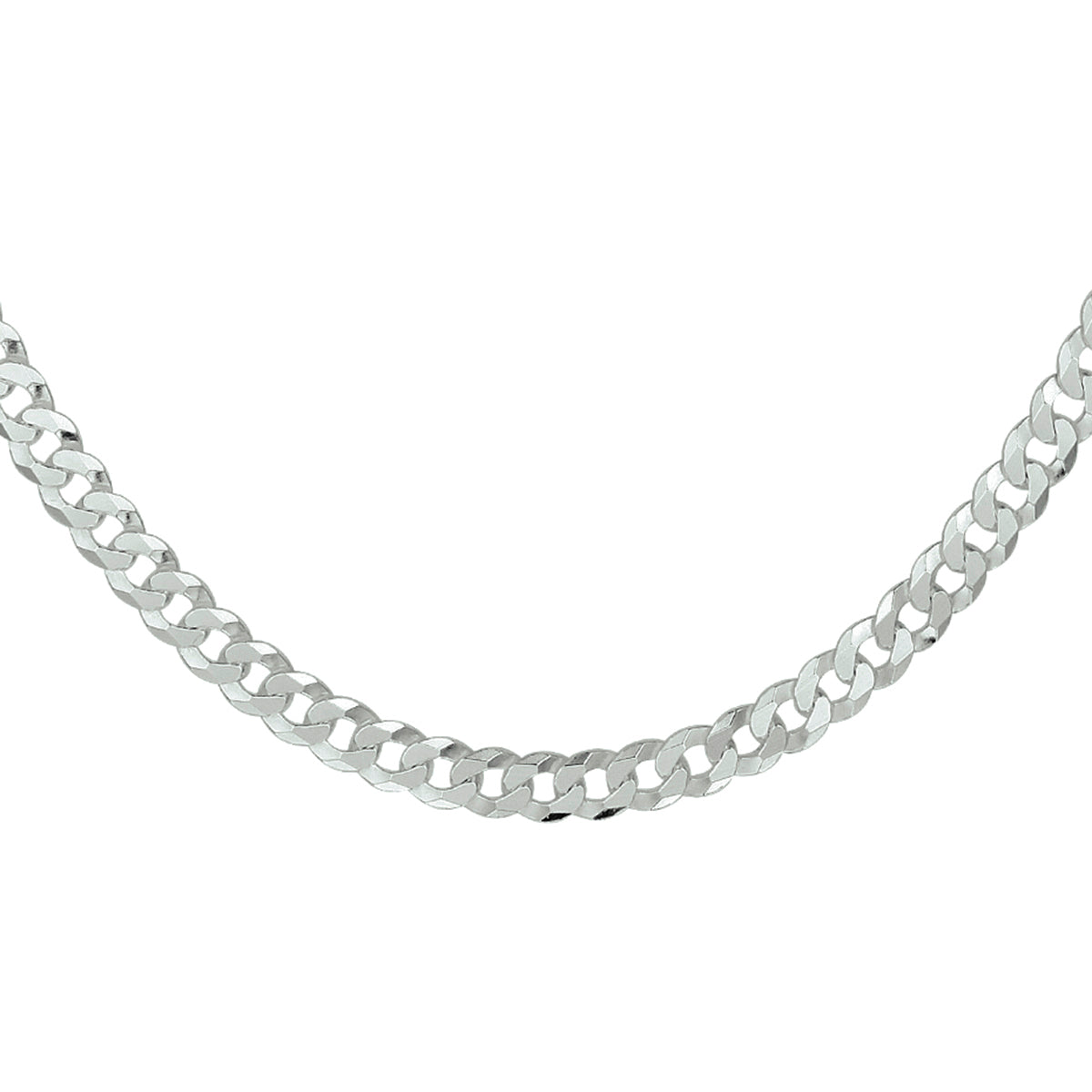 vDam Gourmette 8-zijdes Geslepen 5,4 Mm Zilver Gerhodineerd 1337475