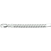 vDam Graveerarmband Gourmette 6-zijdes Geslepen 20cm Cm Plaat 6 Mm Zilver Gerhodineerd 1329840  20cm