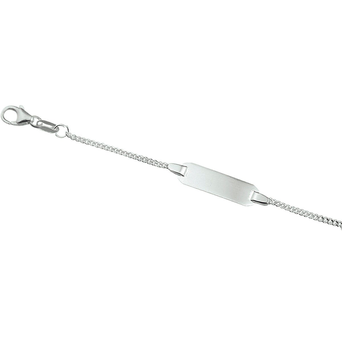 vDam Graveerarmband Gourmette Plaat 5,0 Mm Zilver Gerhodineerd 1329cm658  9cm